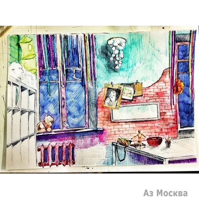 Хочу рисовать!, художественная школа, Марксистский переулок, 3 (1 этаж; 3 подъезд)