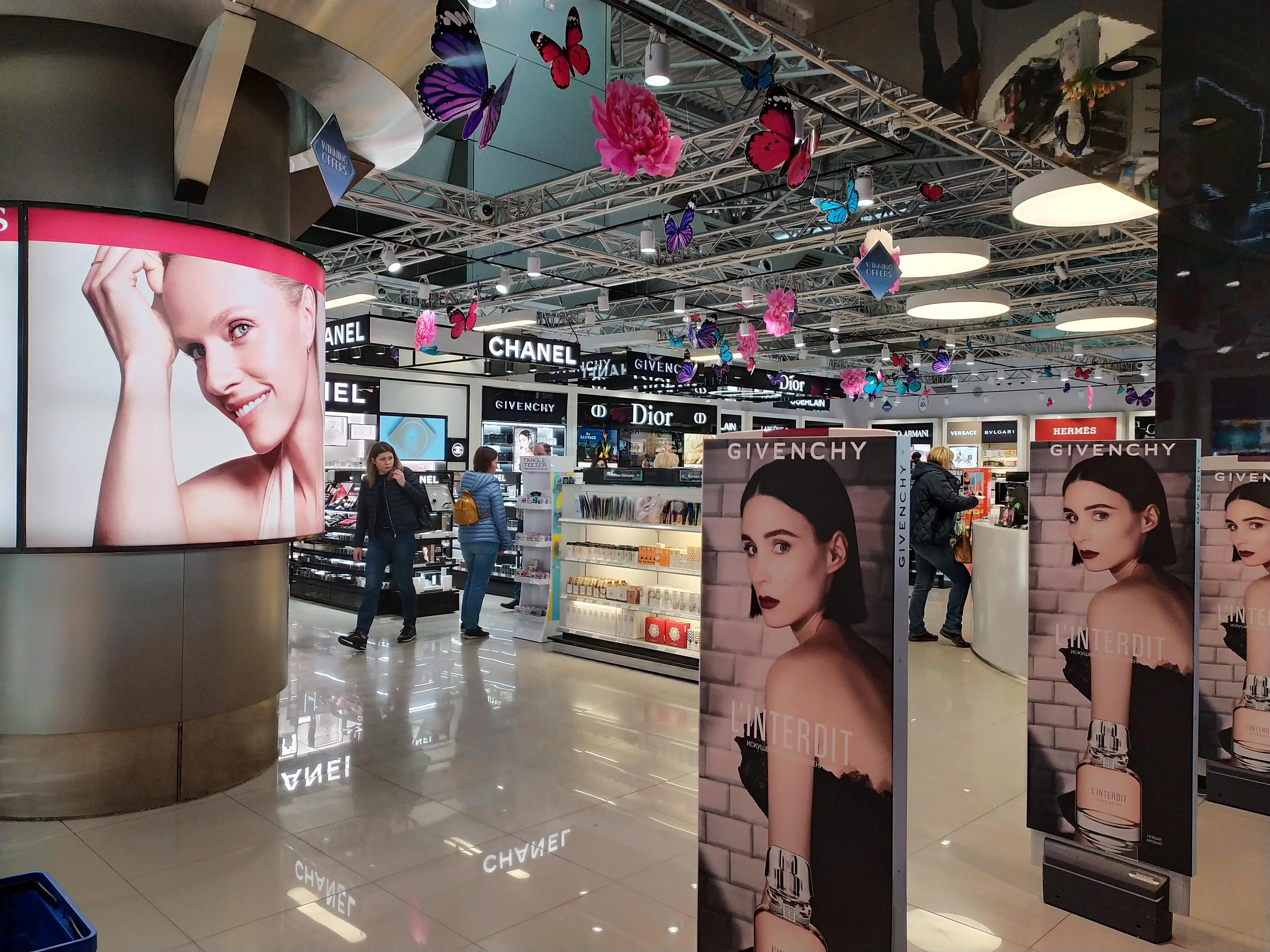 Duty & Beauty, магазин косметики, Внуково аэропорт, терминал А, 2 этаж, внутренние рейсы